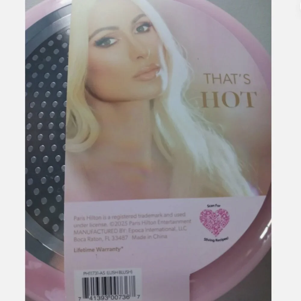 Paris Hilton 11” FRY PAN Ceramic Nonstick Pink, That's Hot Dishwasher Safe New
